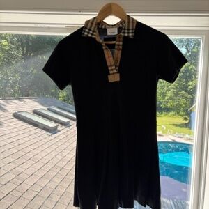 BURBERRY Kids Vintage Check Cotton Polo Dress.